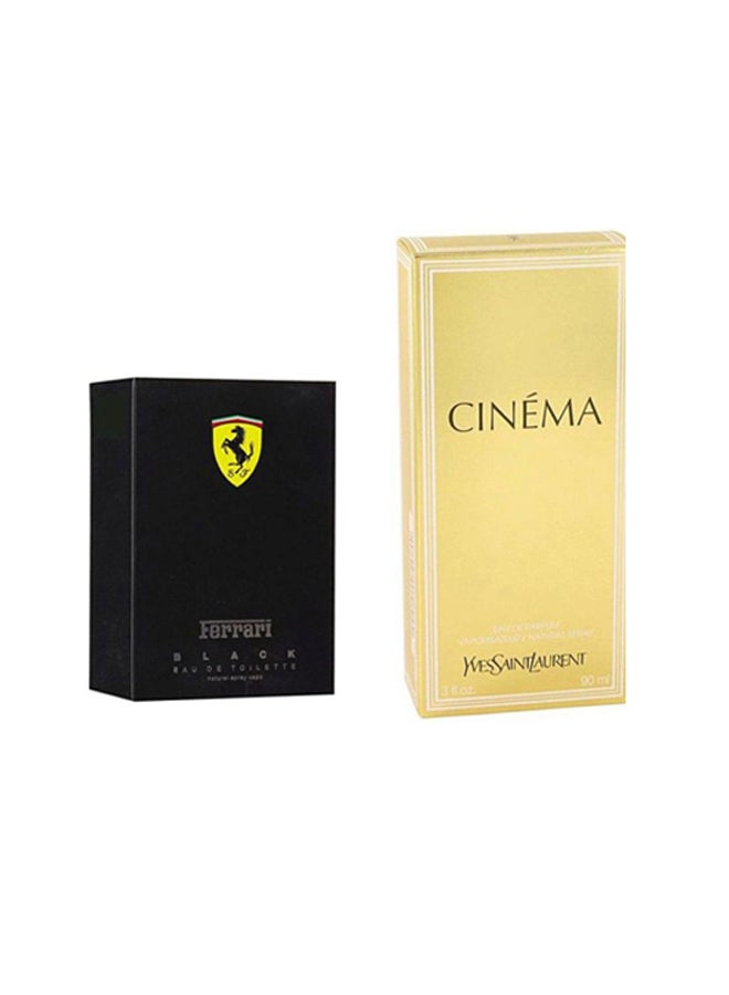 Cinema And Scuderia Black Gift Set EDP 90, EDT 125ml