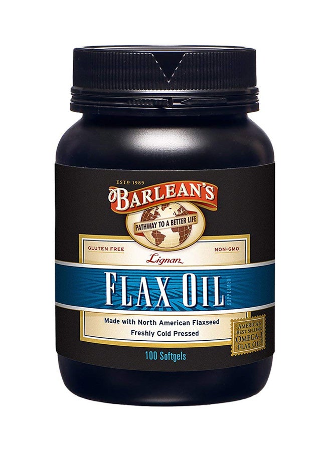 100 Capsules Lignan Flax Oil