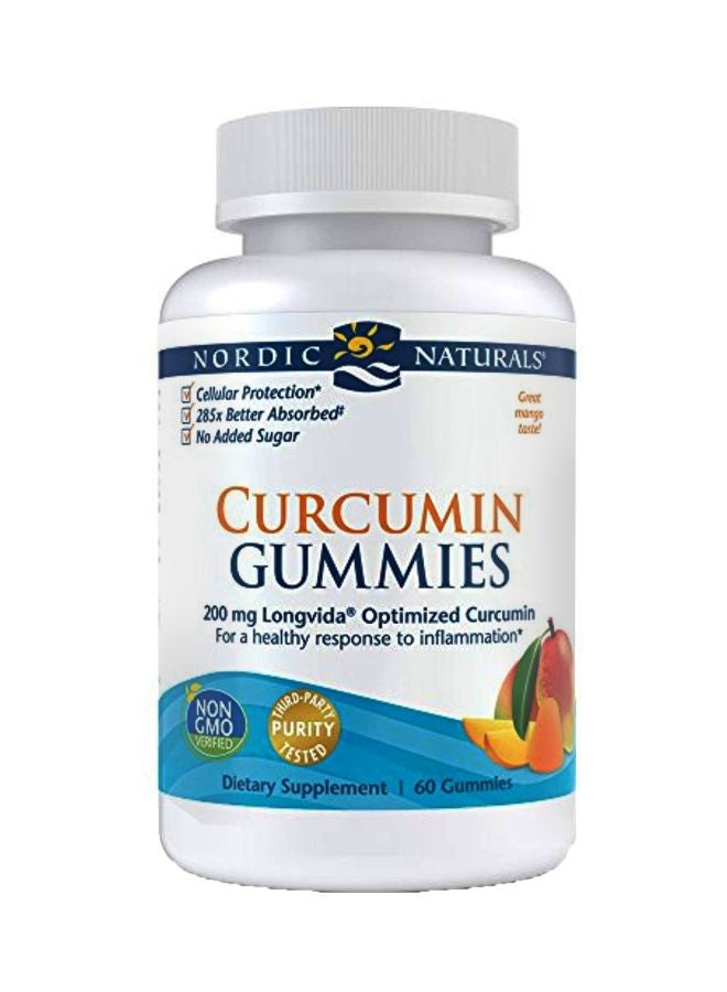 Curcumin Gummies Dietary Supplement - 60 Gummies