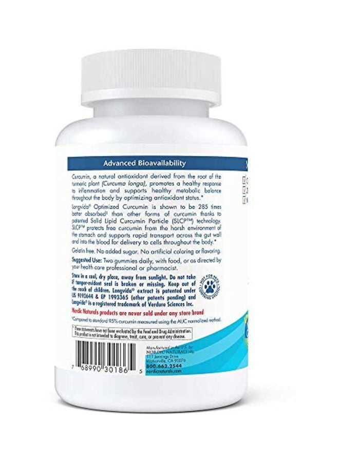 Curcumin Gummies Dietary Supplement - 60 Gummies