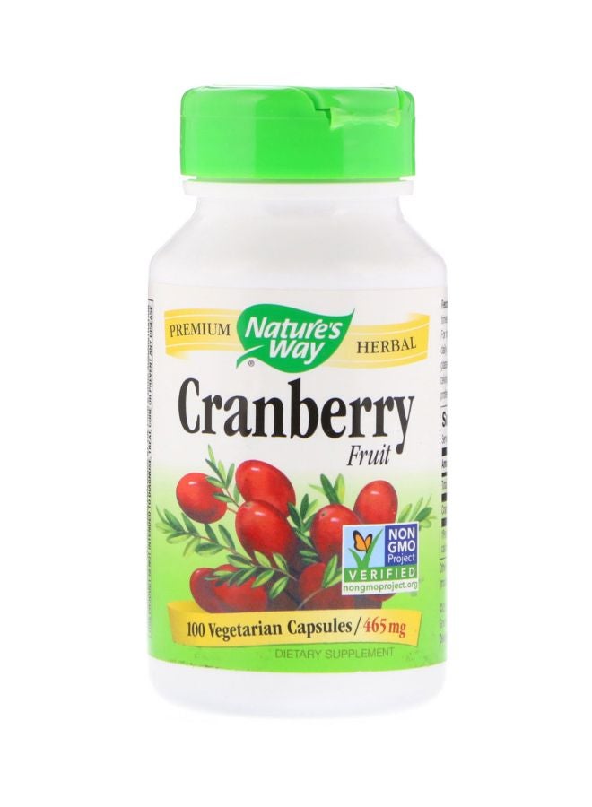 Cranberry Fruit Dietary Supplement 465 mg - 100 Vegetarian Capsules