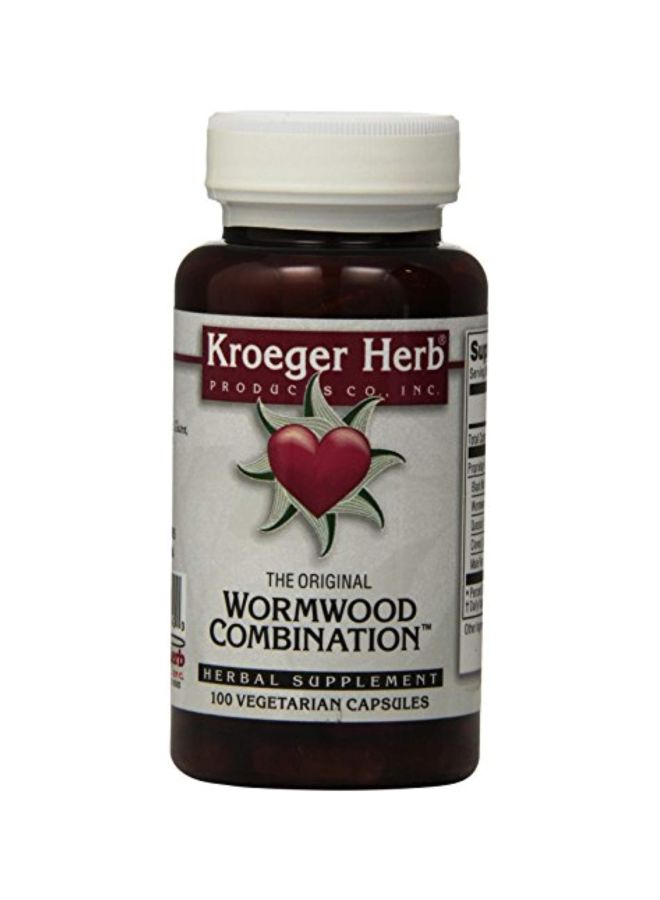 Wormwood Combination Herbal Supplement - 100 Vegetarian Capsules