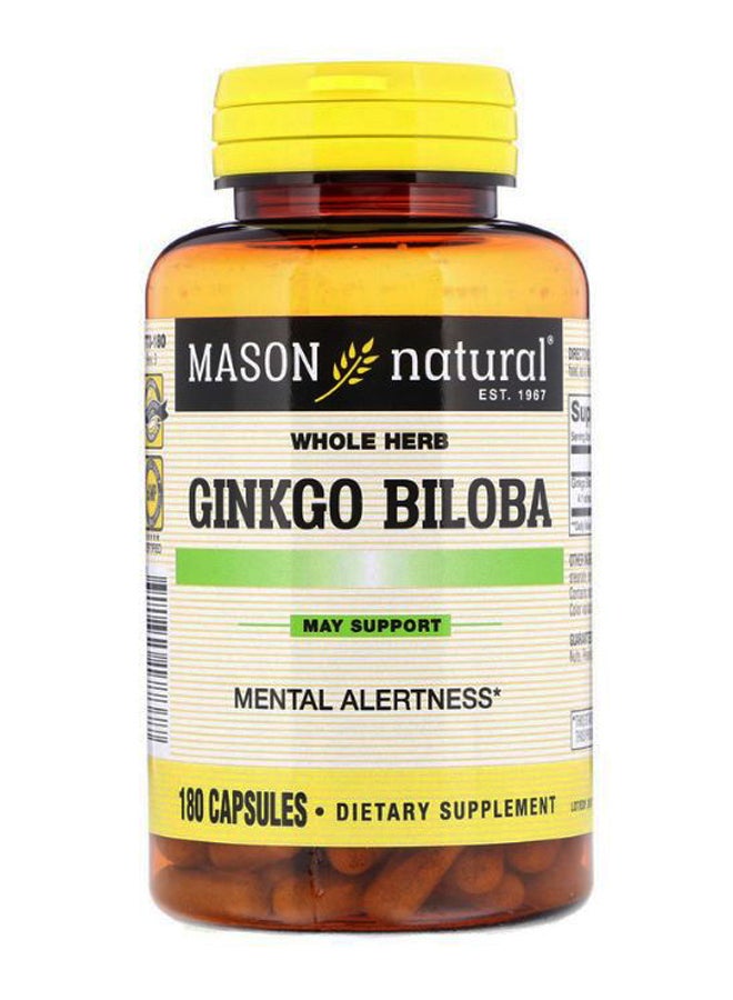 Ginkgo Biloba Mental Alertness Support- 180 Capsules