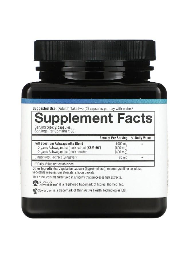 Ashwagandha - 60 Vegetarian Capsules