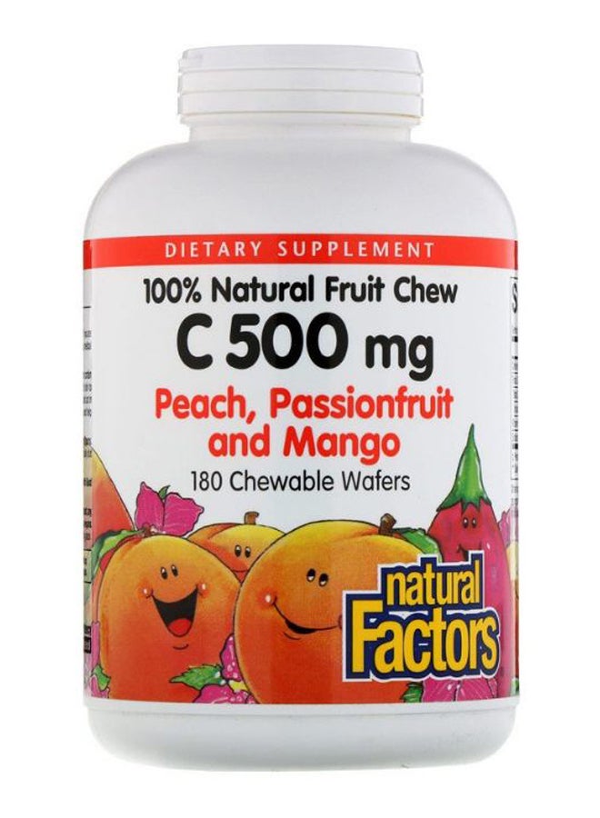 Peach With Passionfruit And Mango Natural Fruit - 180 Chewables