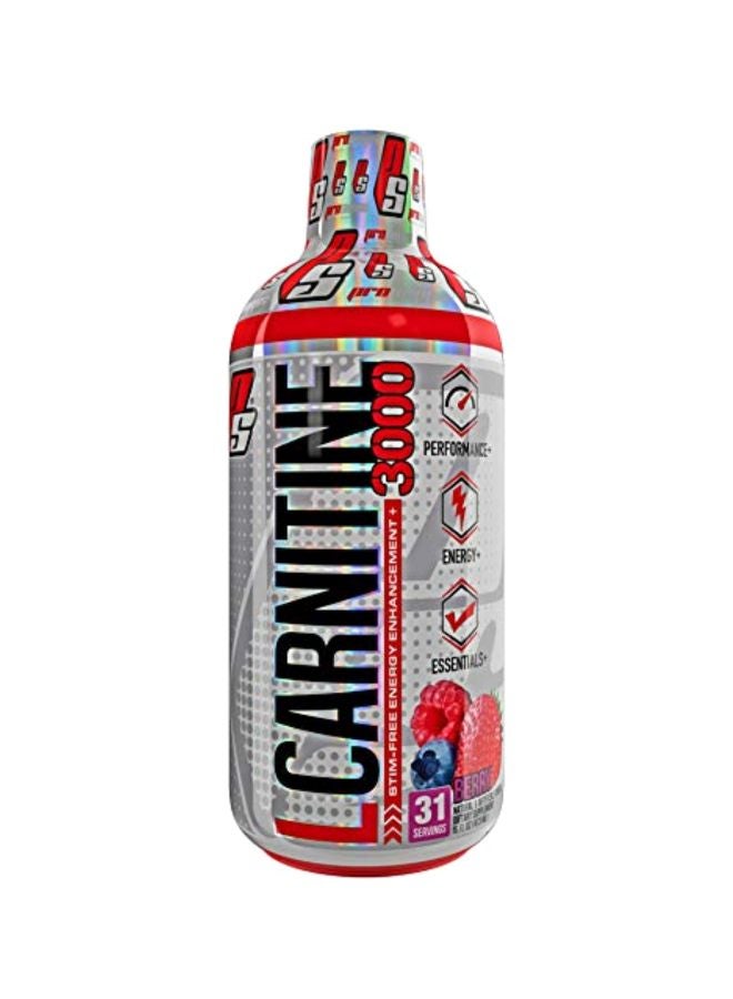 L-Carnitine 3000 Liquid Fat Burner- Berry Flavor