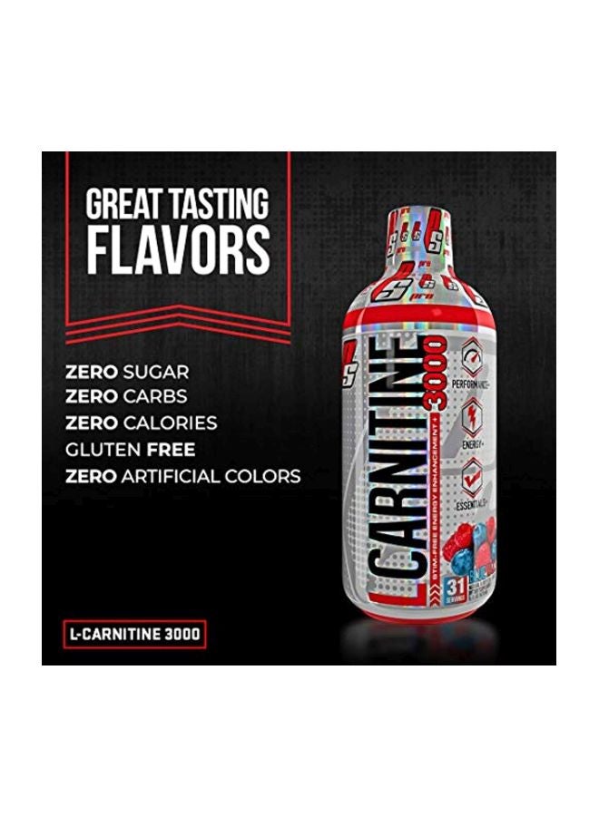 L-Carnitine 3000 Liquid Fat Burner- Berry Flavor