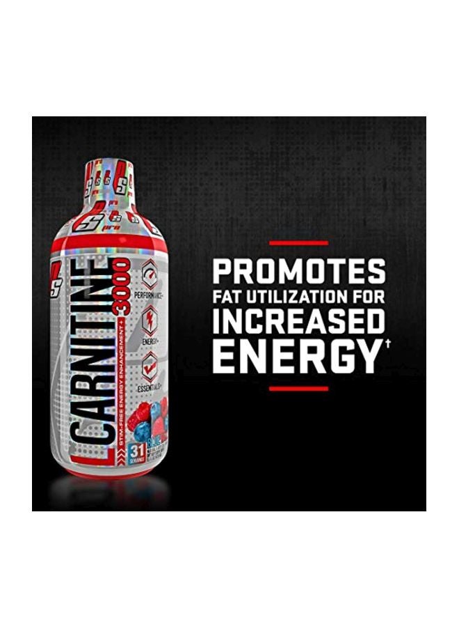 L-Carnitine 3000 Liquid Fat Burner- Berry Flavor