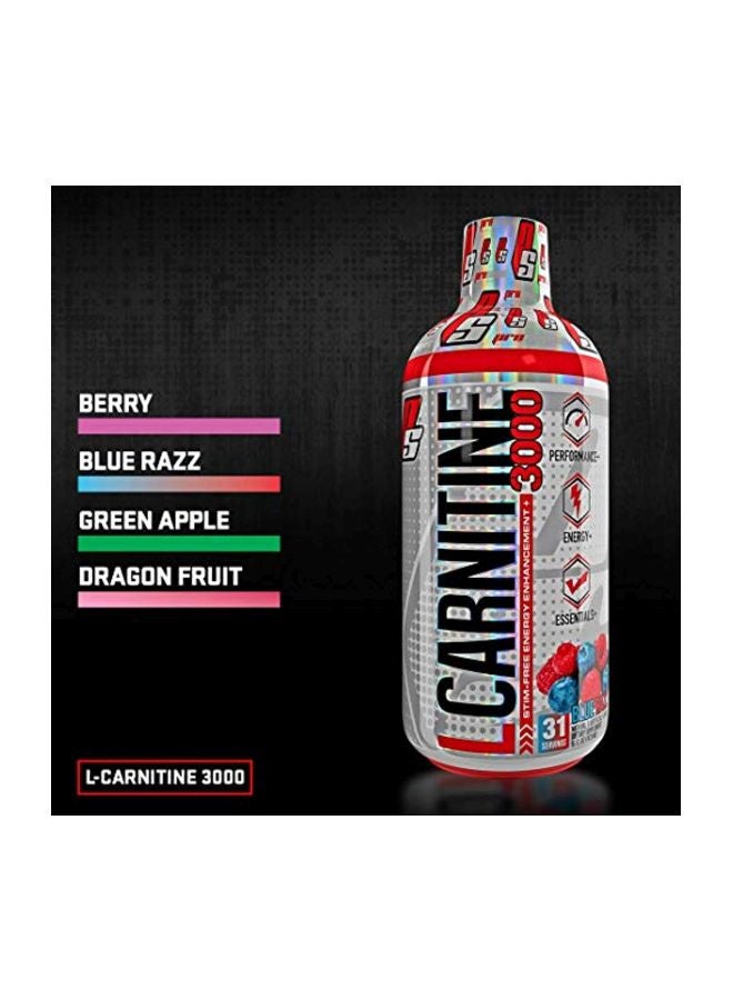 L-Carnitine 3000 Liquid Fat Burner- Berry Flavor