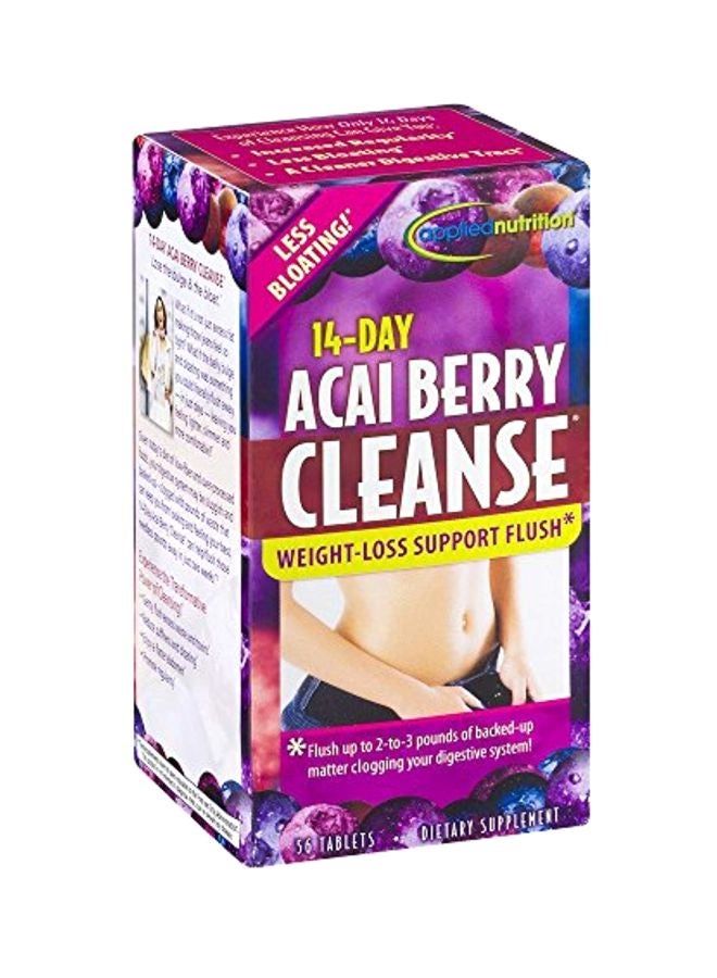Pack Of 5 Acai Berry Cleanse Dietary Supplement - 56 Tablets