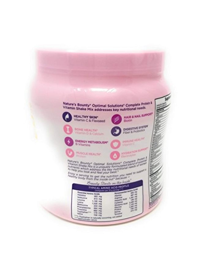Optimal Solutions Complete Vitamin And Protein Shake Mix