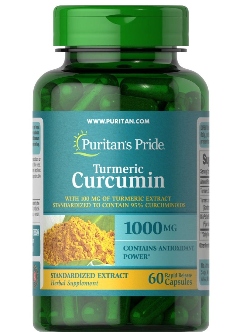 Turmeric Curcumin With Bioperine 1,000 Mg 60's