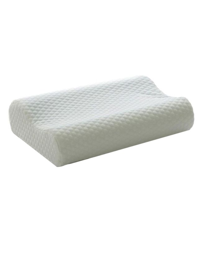 Pain Relief Neck Support Memory Foam Sleep Pillow Cotton White 31 x 50cm