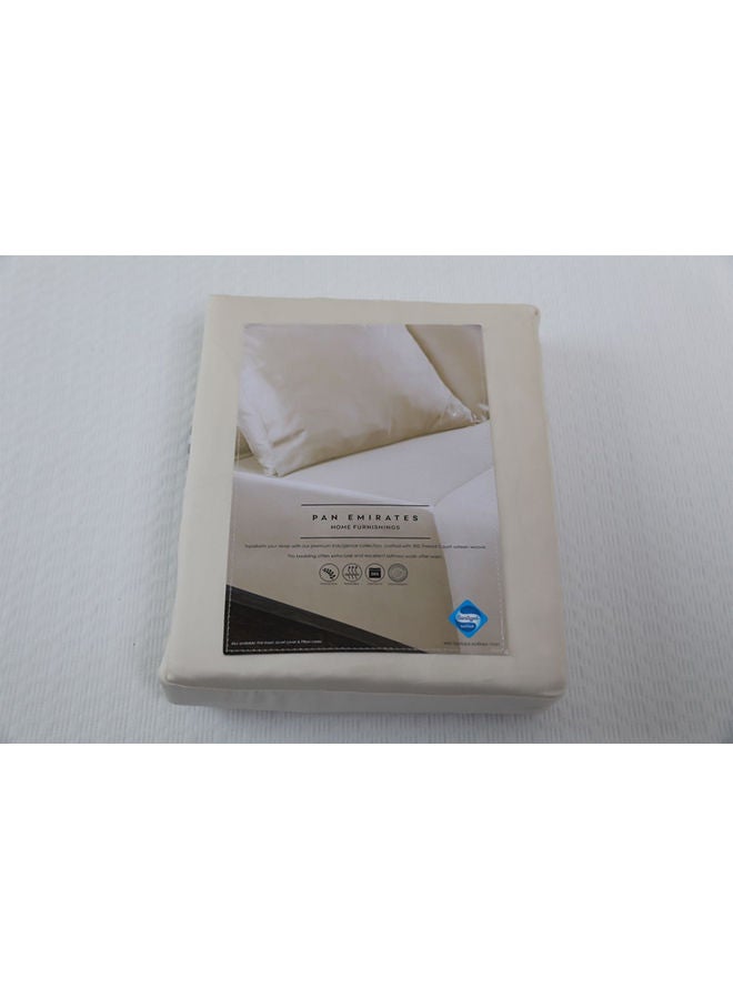 Indulgence Fitted Sheet Cream 160x200+33 cm