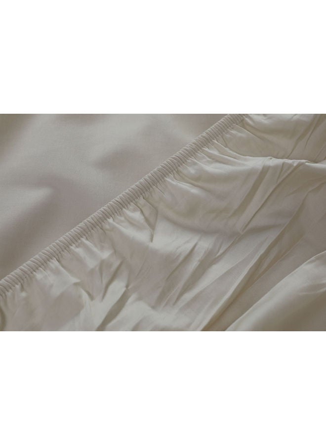 Indulgence Fitted Sheet Cream 160x200+33 cm