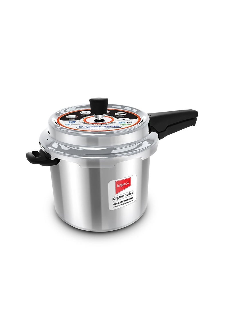 DELIGHT 5 Litre Aluminium Pressure Cooker with Dripless series