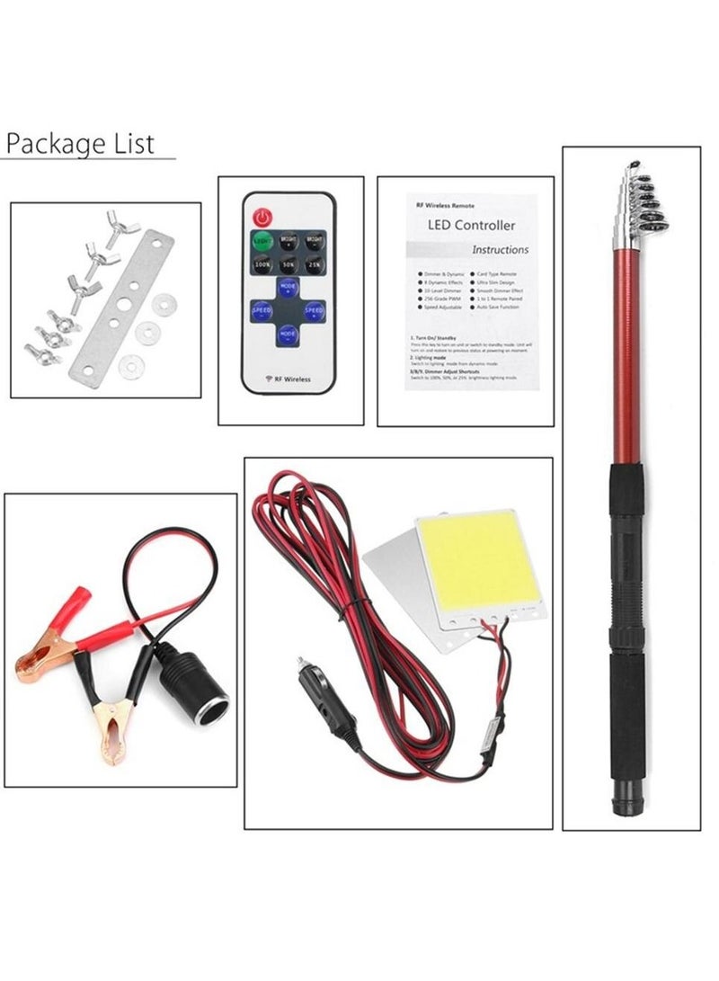 Fishing Lamp Car Rod Light RF Remote Controller Outdoor Lighting Camping Lantern