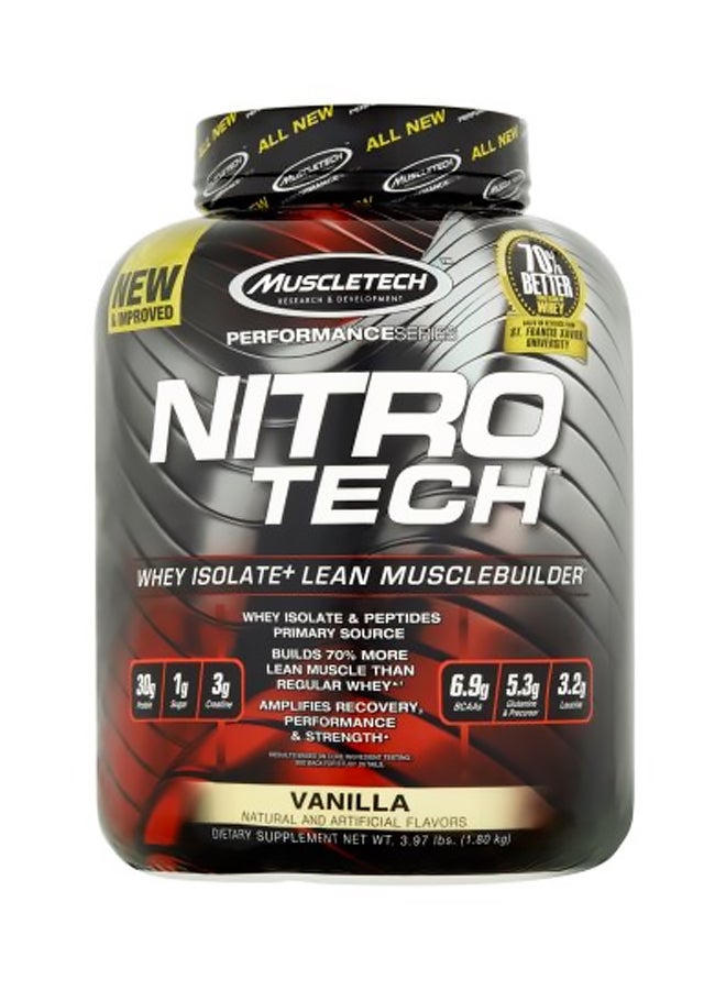 Nitro Tech Whey Isolate Protein Vanilla 1.8 Kg