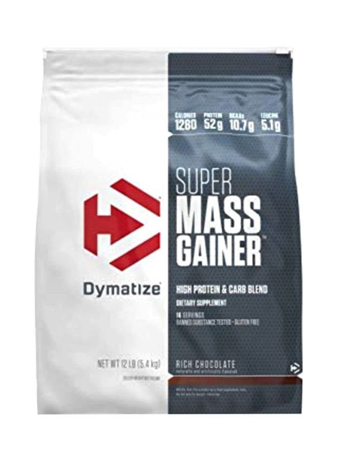 Super Mass Gainer High Protien and Carb Blend Protein Powder Rich Chocolate 12lbs