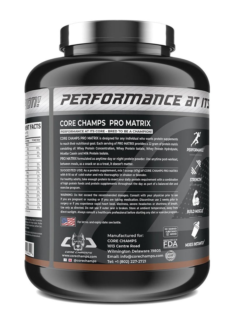 Pro Matrix Ultra Premium Protein Matrix 5Lbs Chocolate 48 Servings