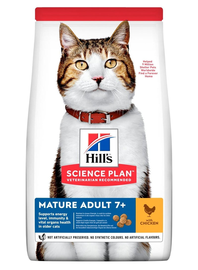 Science Plan Mature Adult 7+ Cat Food with Chicken 1.5kg