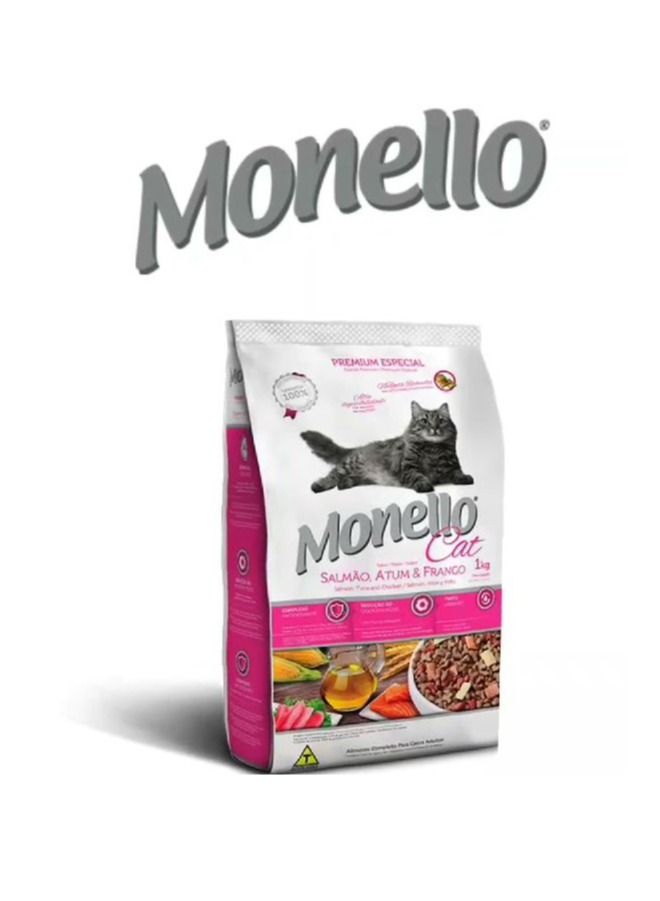 Monello Adult cat food with Salmon and chicken - 7 kg