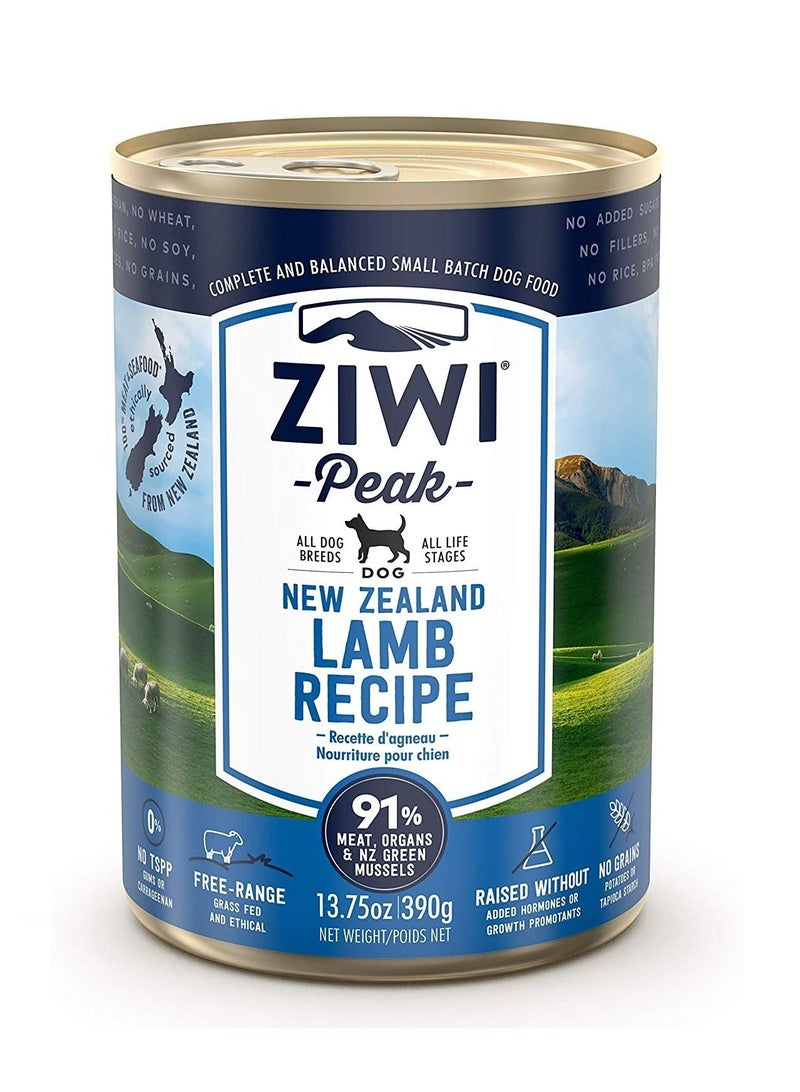 Lamb Recipe Canned Dog Wet Food 390g
