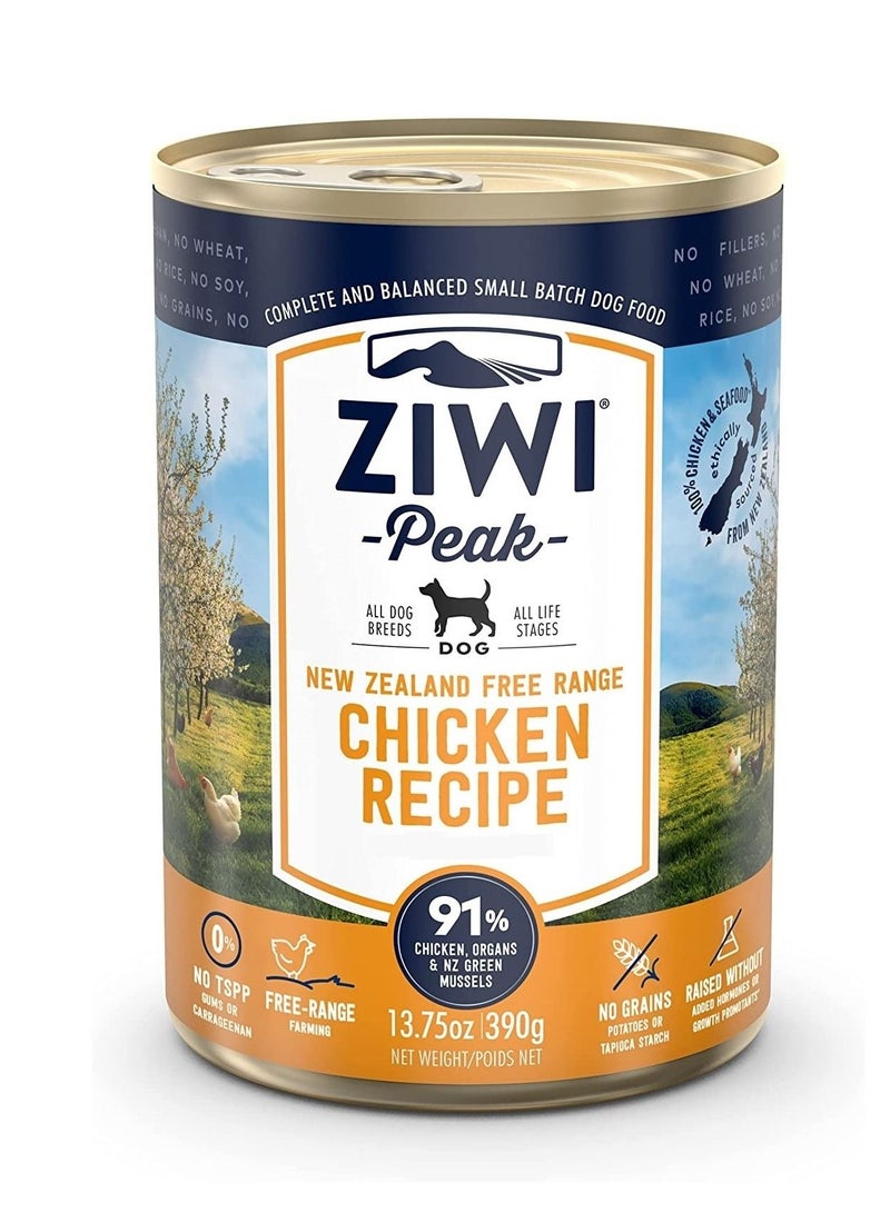 Chicken Recipe Canned Dog Wet Food 390g