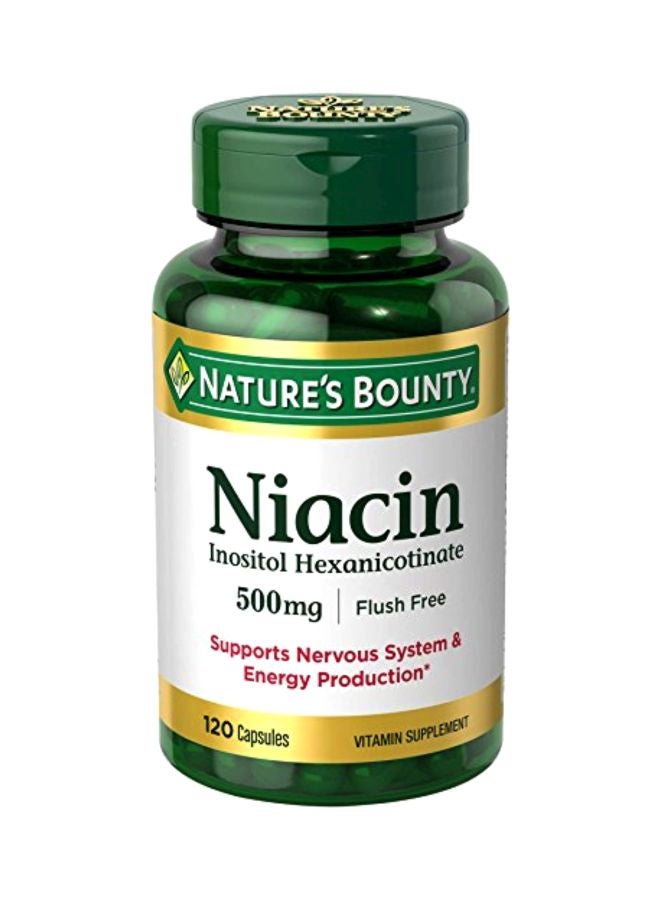 Niacin Dietary Supplement - 120 Capsules