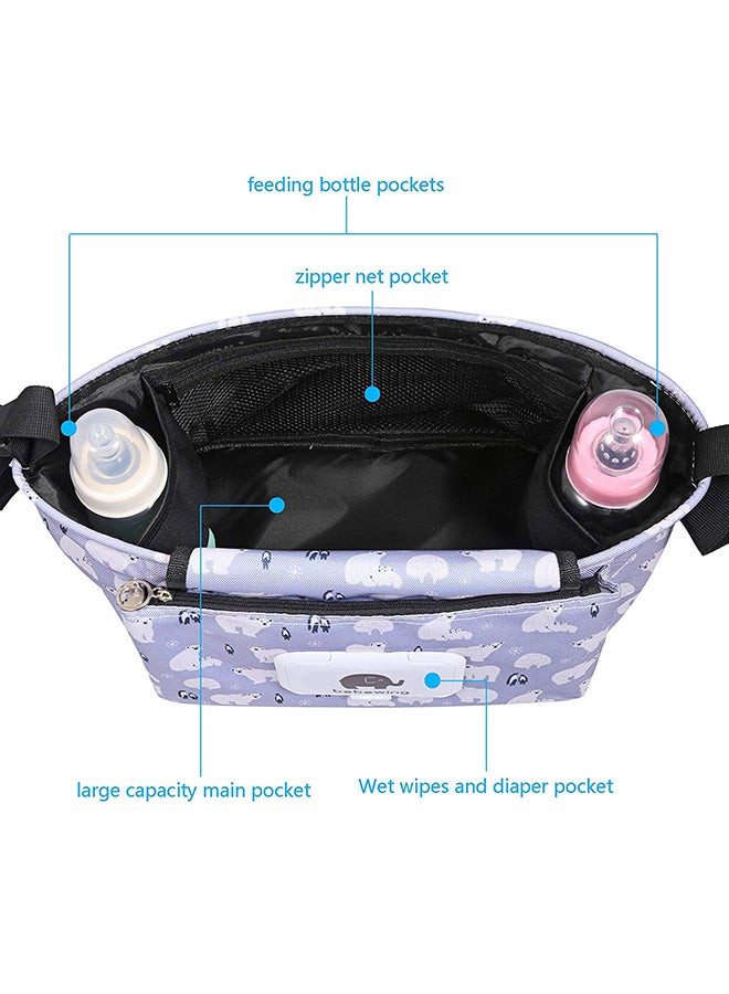 Baby Tote Organizer Storage Waterproof Multipurpose Printed Diaper Carry Bag