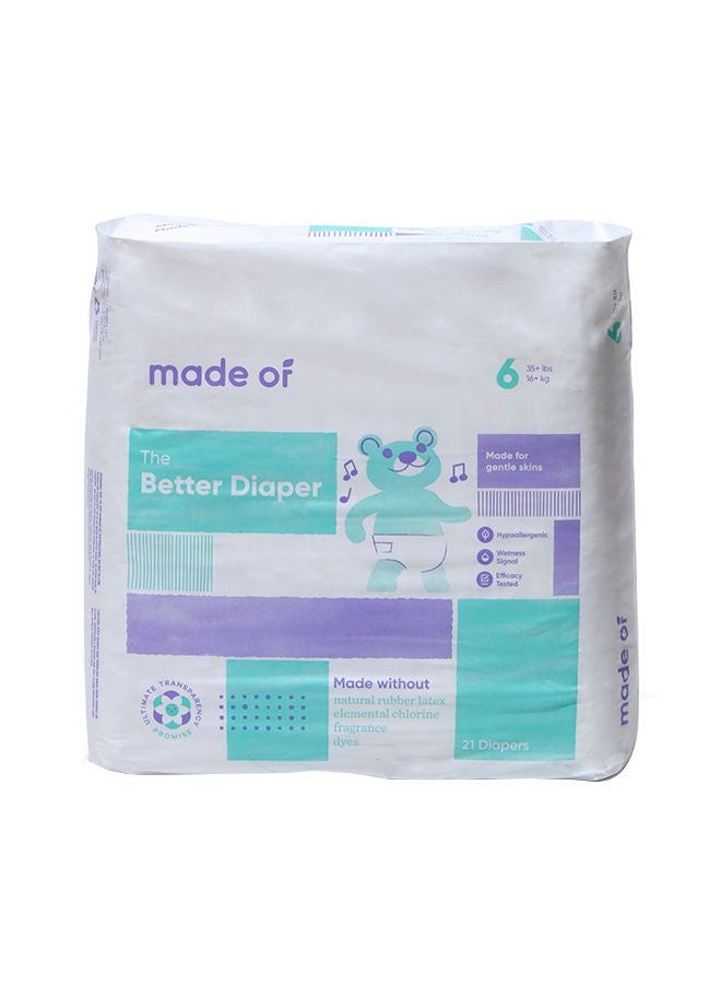 Baby Diaper, made of, Size 6, 21 Count