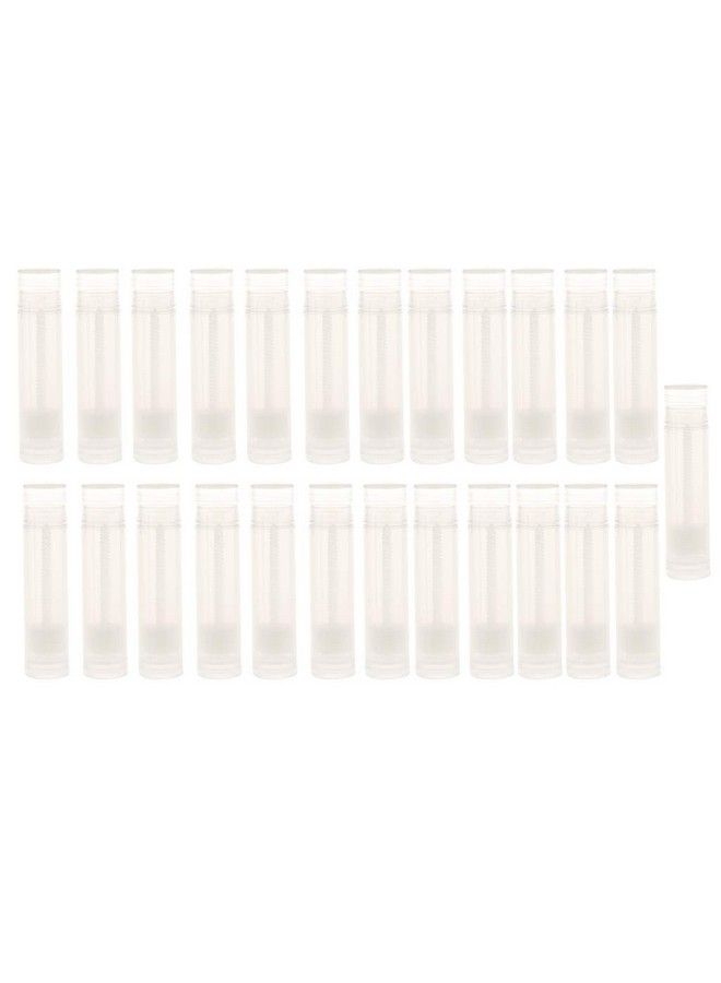 25 Pieces 5G Clear Empty Plastic Lip Gloss Lip Balm Cream Tubes Lipstick Refillable Bottles Cosmetic Containers Set