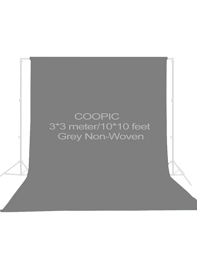 Non-Washable Fabric Photography Backdrop Grey