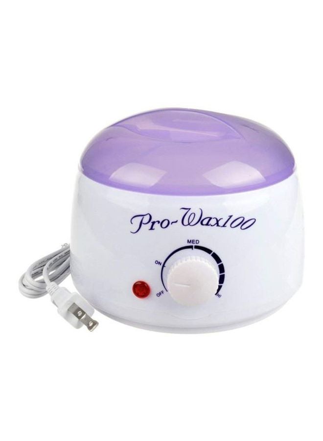 Hot Wax With Heating Machine White/Purple