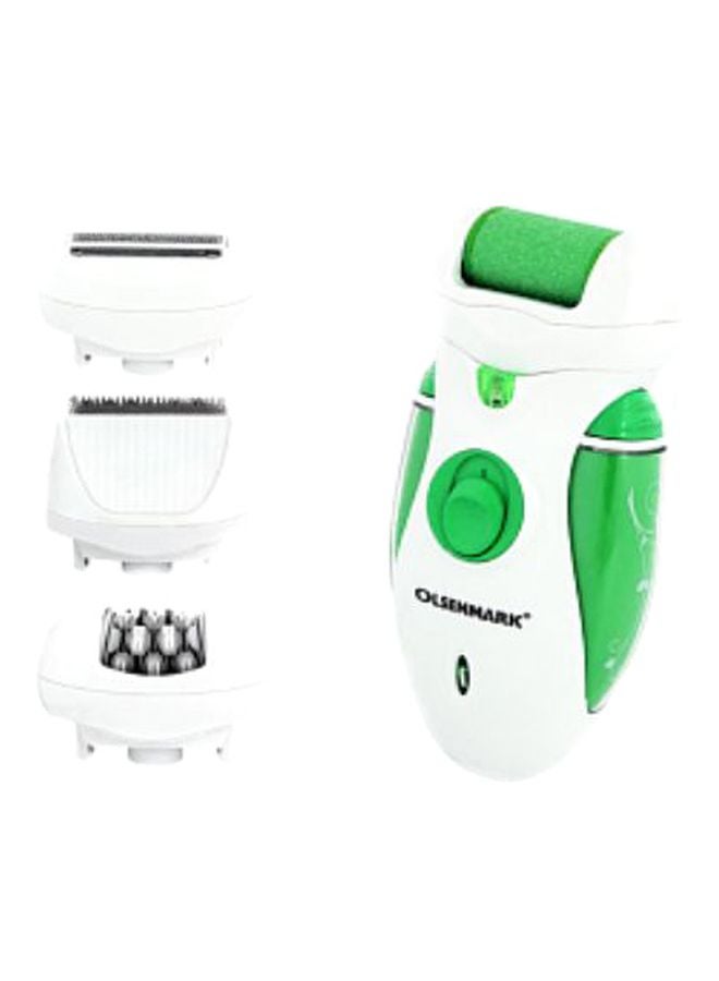 4 In 1 Rechargeable Lady Epilator Set, Lady shaver Green/White