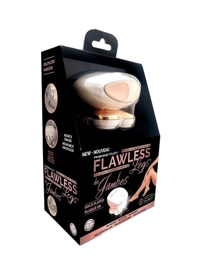 Flawless And Pain Free Leg Hair Remover Epilator Pink/White/Gold 313grams