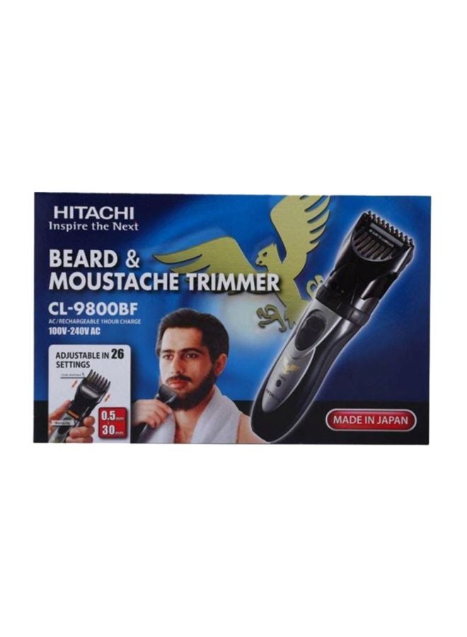 Rechargeable Electric Beard Trimmer Black/Grey