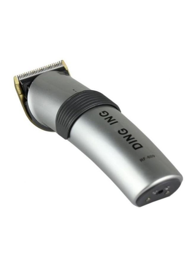 Professional Electric Hair Clipper With Blades Silver/Black