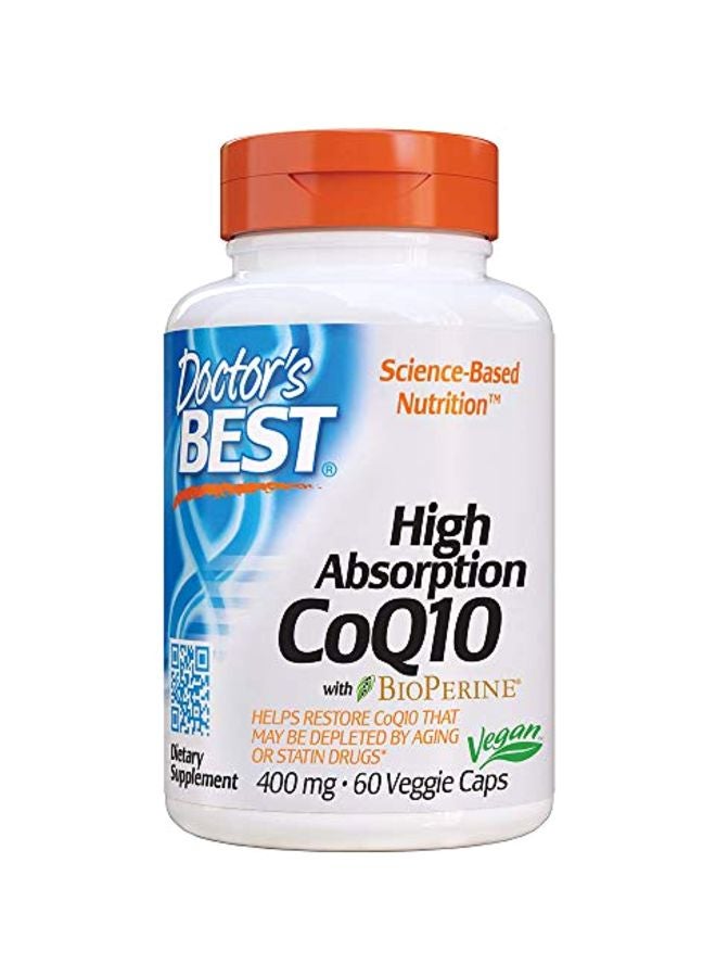 High Absorption CoQ10 Dietary Supplement 400mg - 60 Capsules