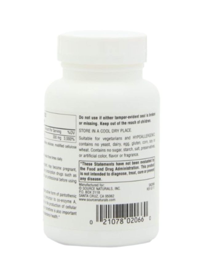 Pantethine 300 mg - 90 Tablets