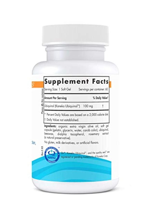 Ubiquinol CoQ10 100 mg - 60 Softgels