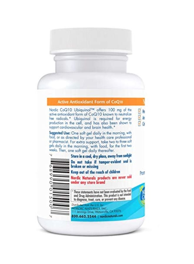 Ubiquinol CoQ10 100 mg - 60 Softgels