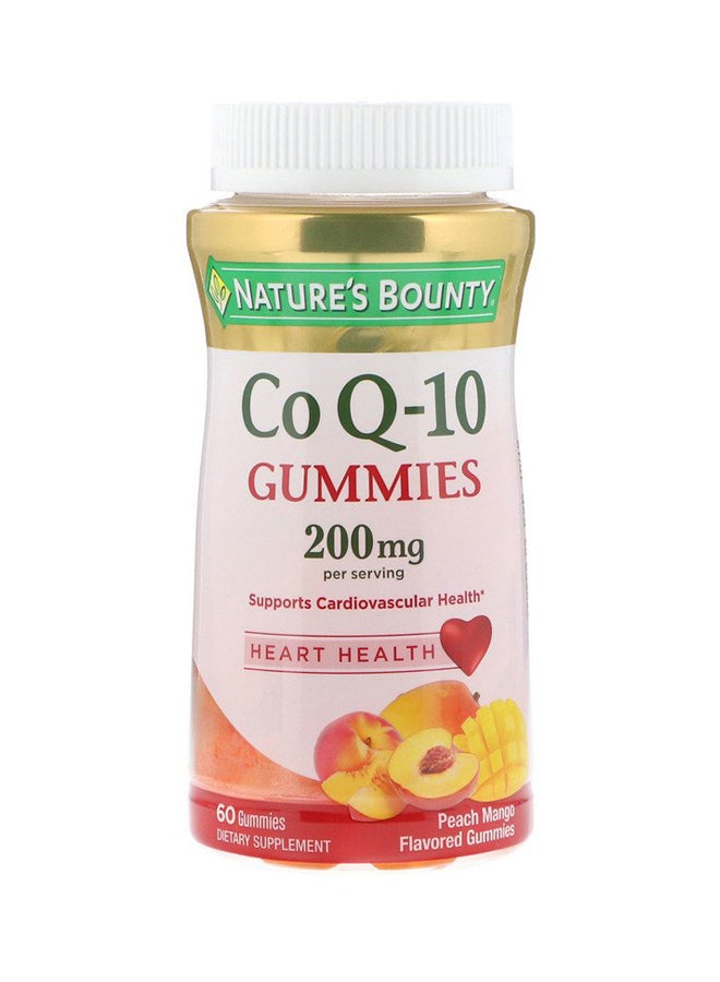 Peach Mango Flavoured Coq-10 Heart Health Supplement - 60 Gummies