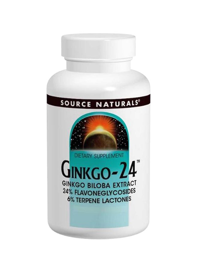 Ginkgo-24 Biloba Extract - 120 Tablets