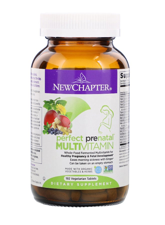 Perfect Prenatal Multi-Vitamin - 192 Vegetarian Tablets