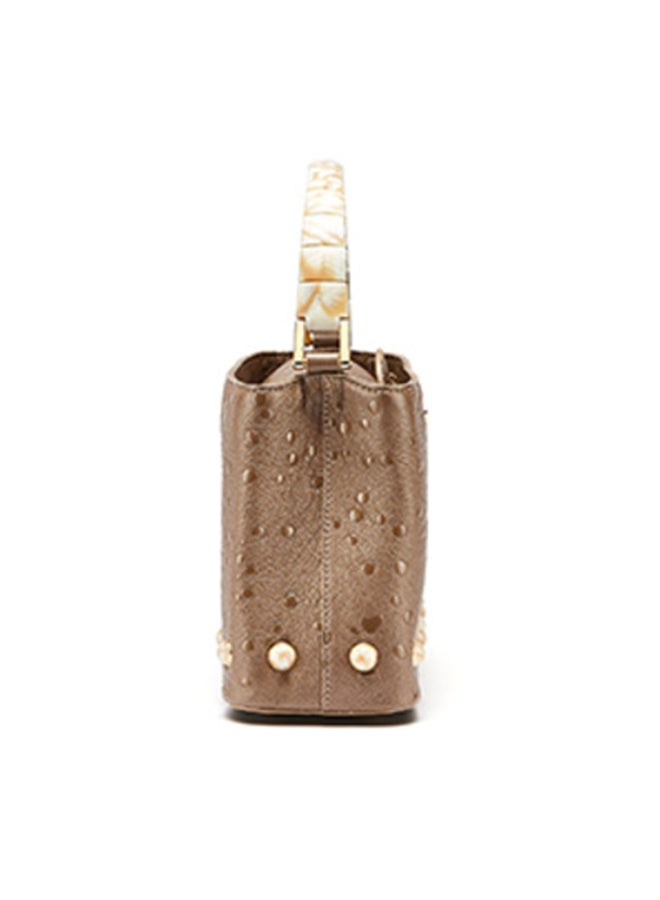 Pioggia Shoulder Bag Chocolate Brown