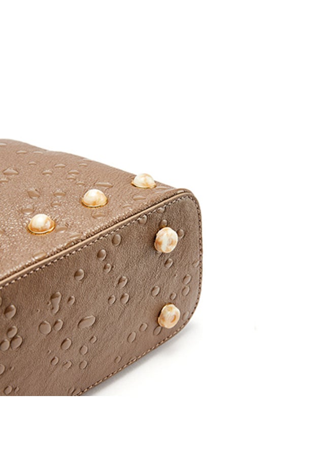 Pioggia Shoulder Bag Chocolate Brown