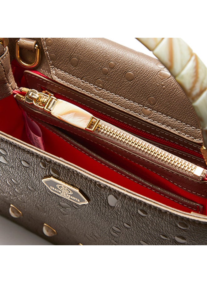 Pioggia Shoulder Bag Chocolate Brown