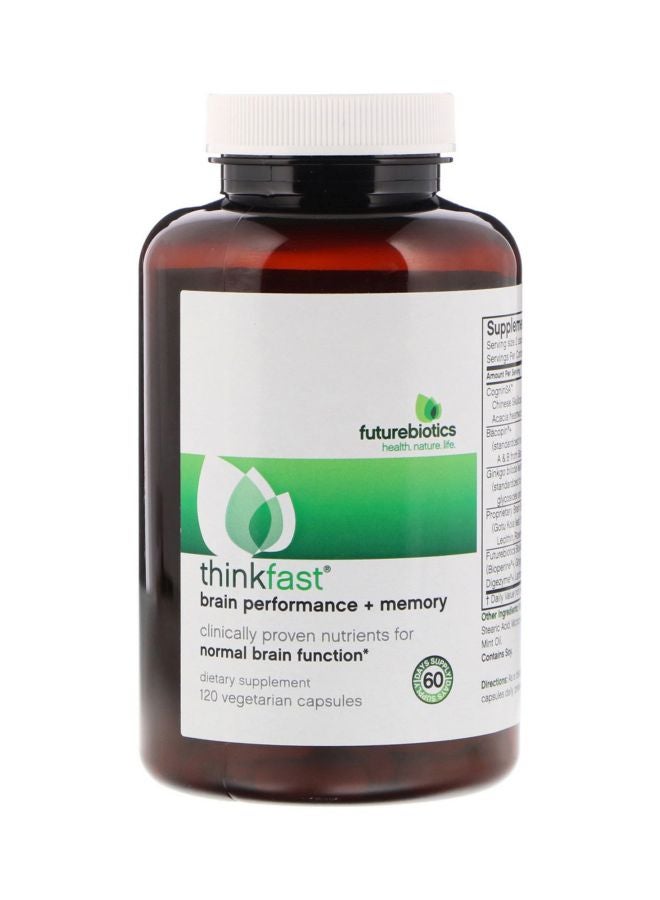 ThinkFast Brain Performance + Memory - 120 Vegetarian Capsules