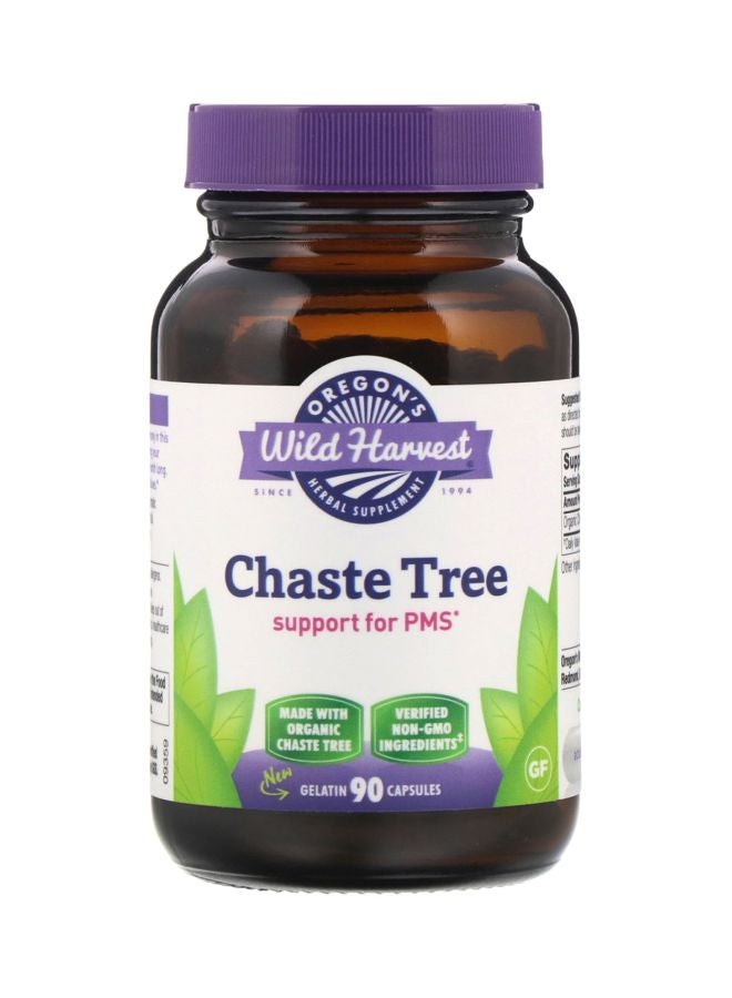 Chaste Tree Dietary Supplement - 90 Gelatin Capsules
